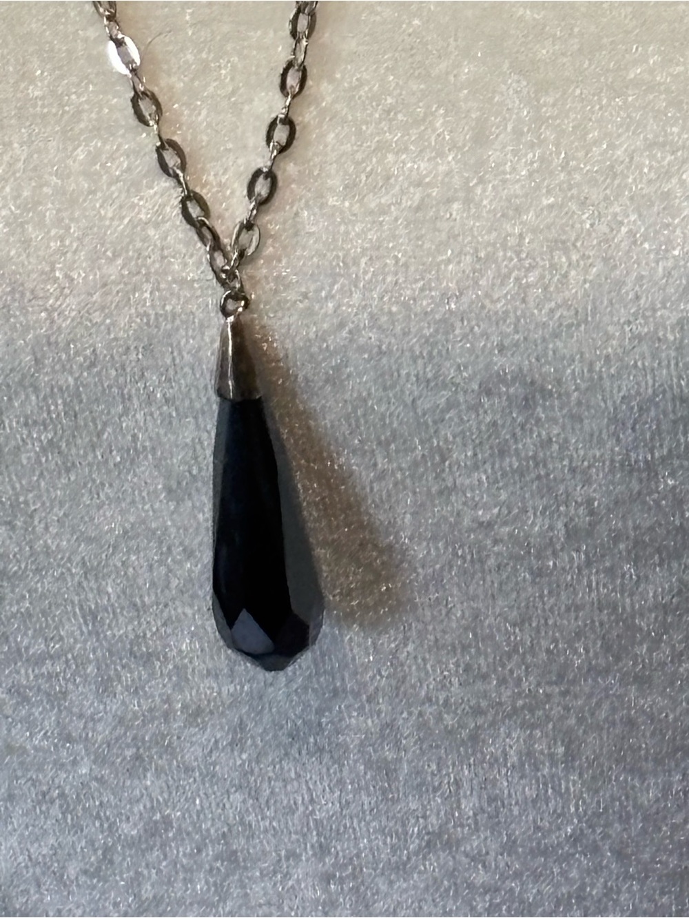 Vintage Silpada Necklace with Gray Teardrop Pendant - Picture 5 of 10